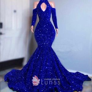Shimmery Mermaid Prom Dress